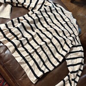 Striped Turtleneck Sweater